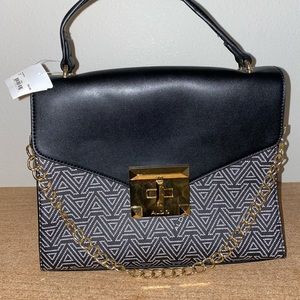 Brand New Aldo Black and White top handle bag